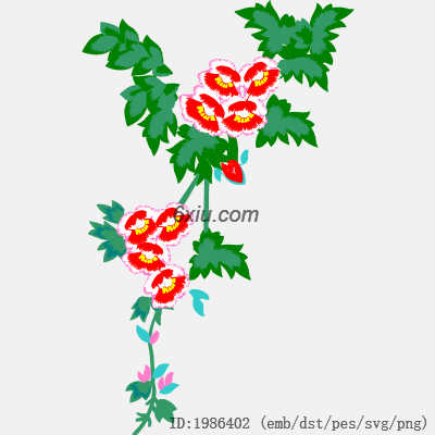 svg矢量绣花图下载