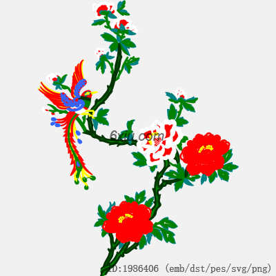 svg矢量绣花图下载