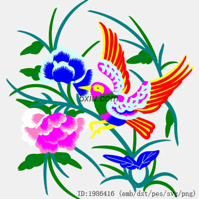 svg矢量绣花图下载