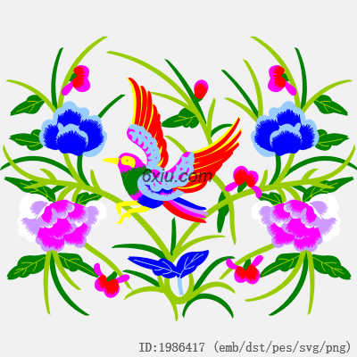 svg矢量绣花图下载
