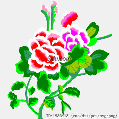 svg矢量绣花图下载