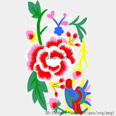 svg矢量绣花图下载