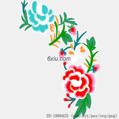 svg矢量绣花图下载