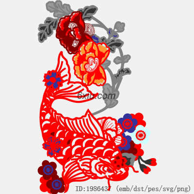 svg矢量绣花图下载