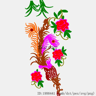 svg矢量绣花图下载