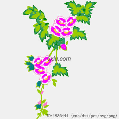 svg矢量绣花图下载