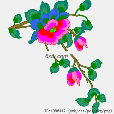 svg矢量绣花图下载