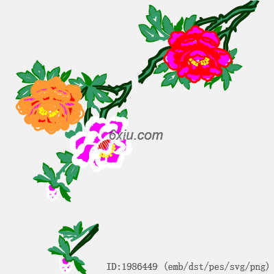 svg矢量绣花图下载