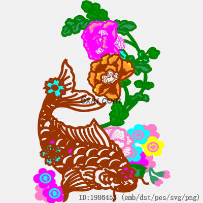 svg矢量绣花图下载