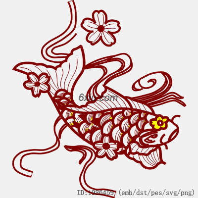 svg矢量绣花图下载
