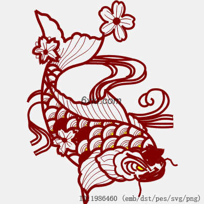 svg矢量绣花图下载