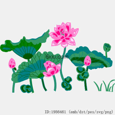svg矢量绣花图下载