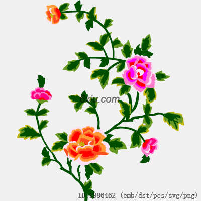 svg矢量绣花图下载