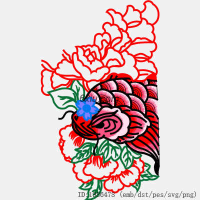 svg矢量绣花图下载