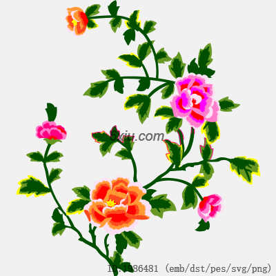 svg矢量绣花图下载