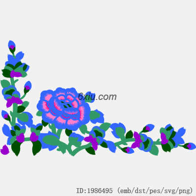 svg矢量绣花图下载