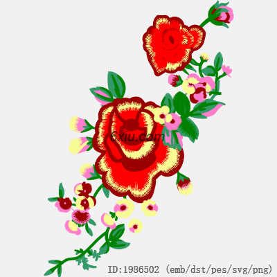svg矢量绣花图下载