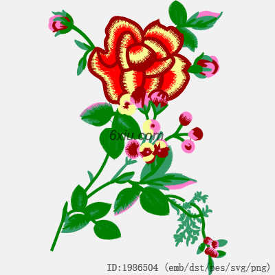 svg矢量绣花图下载