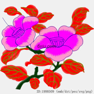 svg矢量绣花图下载