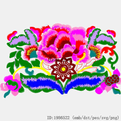 svg矢量绣花图下载