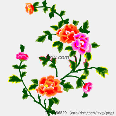 svg矢量绣花图下载