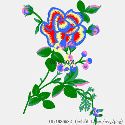 svg矢量绣花图下载