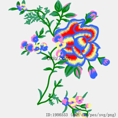 svg矢量绣花图下载