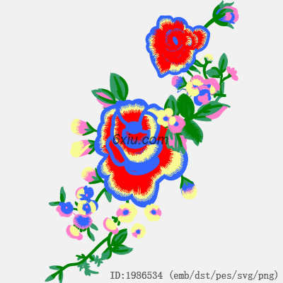 svg矢量绣花图下载
