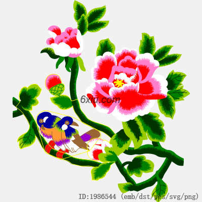 svg矢量绣花图下载