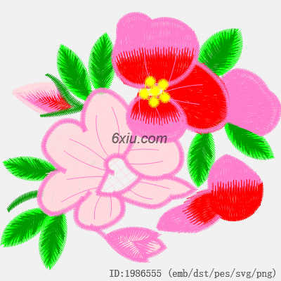 svg矢量绣花图下载