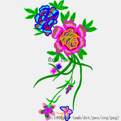 svg矢量绣花图下载