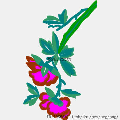 svg矢量绣花图下载
