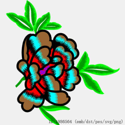 svg矢量绣花图下载