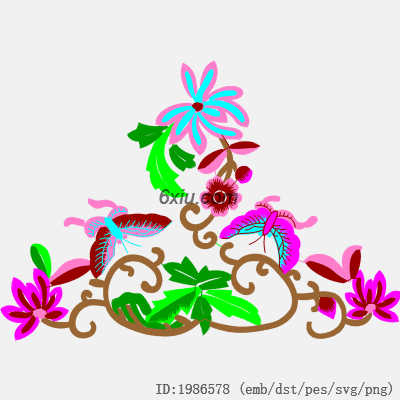 svg矢量绣花图下载