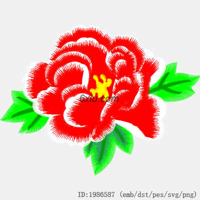 svg矢量绣花图下载