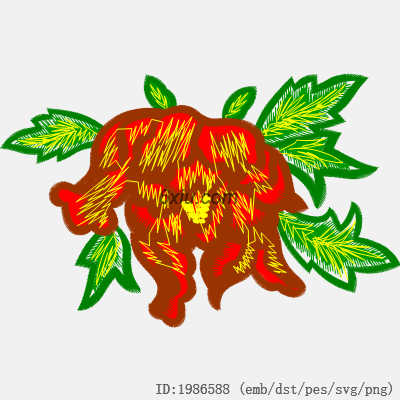 svg矢量绣花图下载