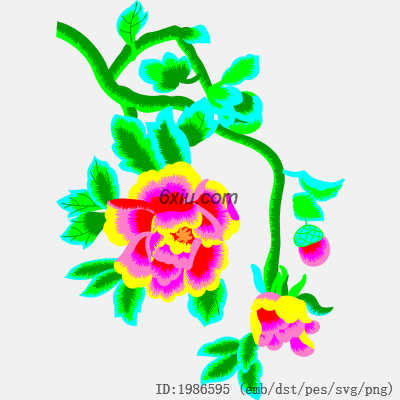 svg矢量绣花图下载