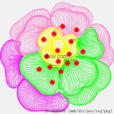 svg矢量绣花图下载