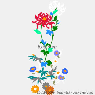 svg矢量绣花图下载