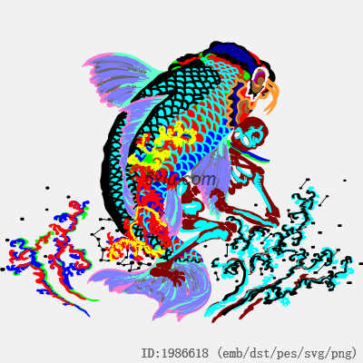svg矢量绣花图下载
