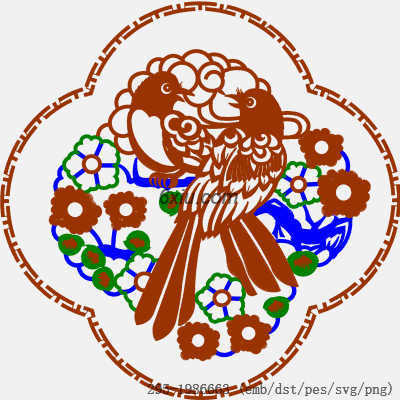 svg矢量绣花图下载