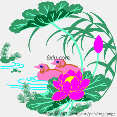 svg矢量绣花图下载
