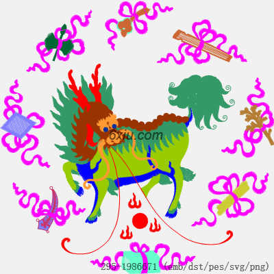svg矢量绣花图下载
