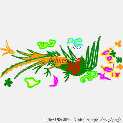svg矢量绣花图下载