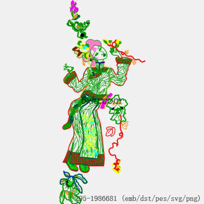 svg矢量绣花图下载