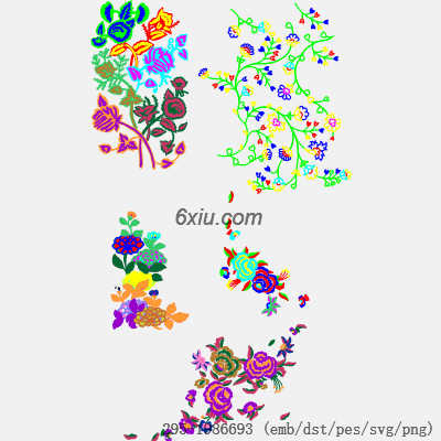 svg矢量绣花图下载