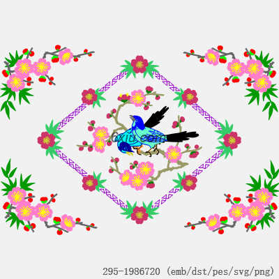 svg矢量绣花图下载