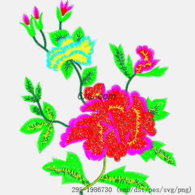svg矢量绣花图下载