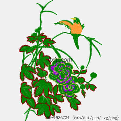 svg矢量绣花图下载