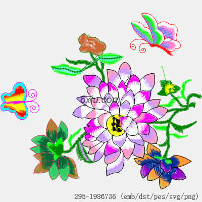 svg矢量绣花图下载